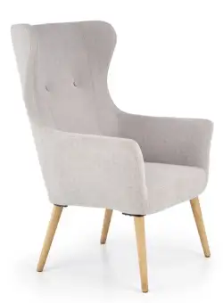 Fotoliu tapitat Cotto gri deschis - H 99 cm
