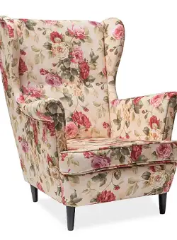 Fotoliu tapitat Lord Coral WM82/wenge