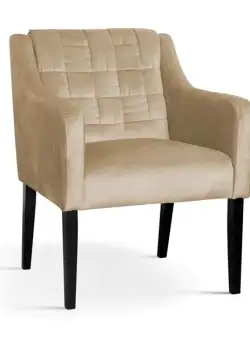 Fotoliu tapitat Trevor – H84 cm