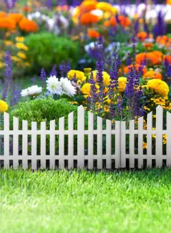 Gard bordura pt. paturi de flori 60x23 cm - mat. plastic