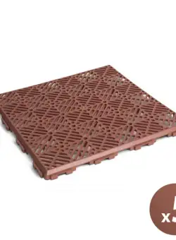 Garden of Eden - Placi paviment pentru gradini - 295 x 295 x 15 mm mat. plastic, teracota, 5 buc. pachet
