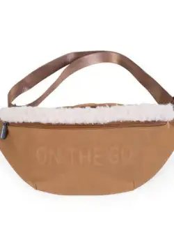 Geanta Childhome Banana On The Go aspect piele intoarsa Bej