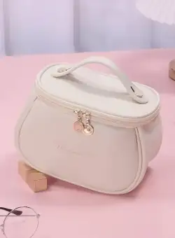 Geanta cosmetica, din piele PU, cu maner, 21 X 14 X 14cm, impermeabila