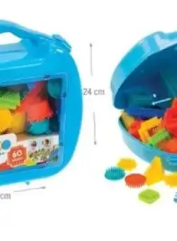 Geanta cu 60 piese de constructii