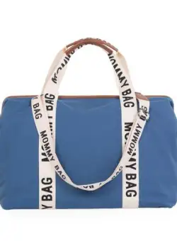 Geanta de infasat Childhome Mommy Bag Signature Indigo