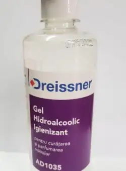 Gel Hidroalcoolic Igienizant DREISSNER, Pentru Curatarea si Parfumarea Mainilor, 500ml