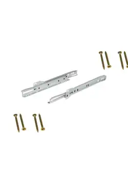 Glisiere sertar, glisare partiala, cu role, 350 mm