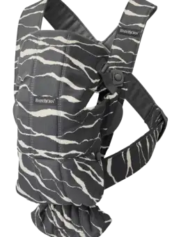 Ham anatomic BabyBjorn 021027E1, Multiple pozitii de purtare, Editie Limitata, 0-1 an, 3.5-11 kg (Gri/Alb)