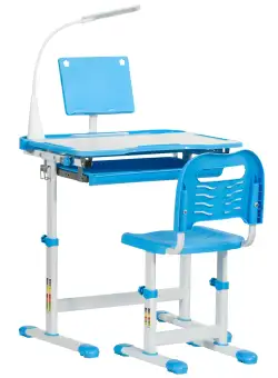 HOMCOM Bancă și Scaun Multifuncțional pentru Copii, Reglabil, 70x49.5x80-105 cm | Aosom Romania