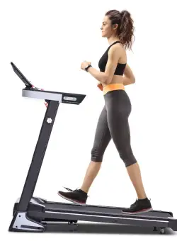 HomCom banda de alergat electrica, ecran LCD, neagra | AOSOM RO