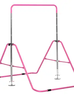 HOMCOM Bara de gimnastica pentru copii, bare orizontale pliabile cu inaltime reglabila, bara de antrenament cu baza | AOSOM RO