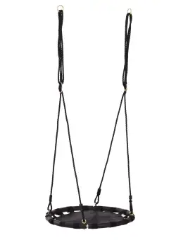 HOMCOM, leagan tip cuib, Φ 60 cm, negru | Aosom Ro