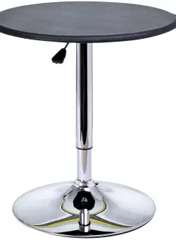 HOMCOM Masă Rotativă 360°, Înălțime Ajustabilă, Design Modern, Negru | Aosom Romania