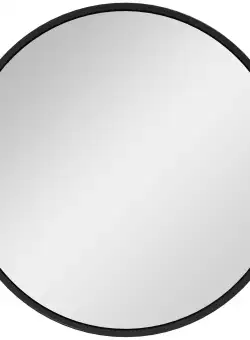 HOMCOM Oglindă Rotundă de Perete Φ60.2cm, Cadru din Aluminiu, Tehnologie Float 5 Straturi, Ideală pentru Baie sau Decor Interior | Aosom Romania