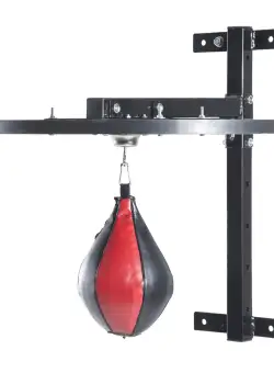 HOMCOM Platformă Antrenament Box cu Speed Ball Φ21 cm, Punchball Reglabil pentru Box, Fitness, 43x97x109cm, Gri și Negru | Aosom Romania