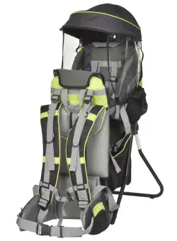 HOMCOM Rucsac Pliabil pentru Copii cu Acoperis si Centura de Siguranta, Verde | Aosom Romania