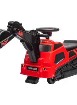 HOMCOM Tractor de Jucărie 3 în 1 Excavator Buldozer Mașină de Asfaltat 100x43x48.5cm | Aosom Romania