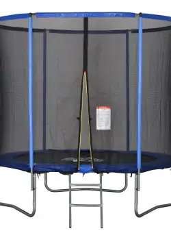 HOMCOM Trambulină Elastică Φ244cm cu Plasă de Siguranță pentru Copii și Adulți | Aosom Romania