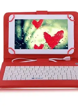 Husa Tableta 7 Inch Cu Tastatura Micro Usb Model X, Rosu C3