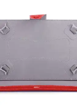 Husa tableta MRG M568, 10 inch, Tip mapa, Prindere 4 cleme, Rosu C568