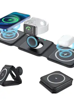 Incarcator cu inductie magnetica 3 in 1, 15W