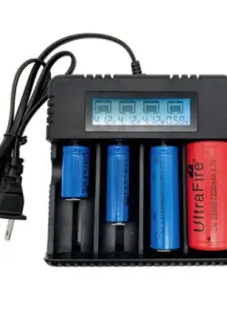 Incarcator universal de baterii, capacitate de 4 baterii, iesire 3000mA, pana la 4.2V, ecran LCD si protectii - HD8992A