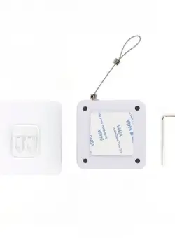 Inchizator automat Techstar®, Franghie de Otel P12, Pentru Usi, Ferestre, Alb