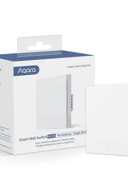 Intrerupator inteligent Aqara Smart Wall Switch H1 (No Neutral– fara Nul, Single rocker)