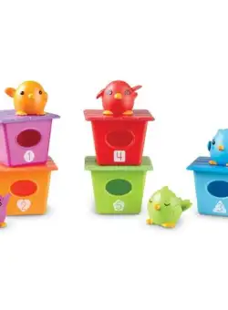 Joc de sortat si numarat - Casutele pasarelelor