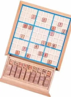 Joc din lemn Sudoku BigJigs BJ084 (Maro)