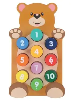 Joc educativ din lemn cu numere Marionette 11 piese