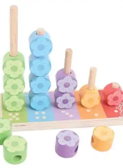 Joc matematic BigJigs Numaratoarea florilor