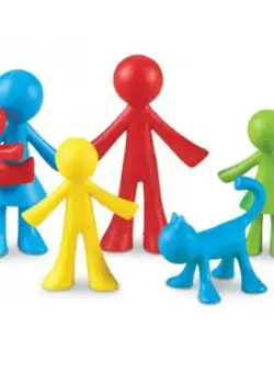 Joc matematic Learning Resources Set pentru sortat si numarat - Familia mea