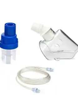 Kit accesorii Philips Respironics Sidestream, 4447, masca de copii, pahar de nebulizare, furtun, pentru aparatele de aerosoli cu compresor