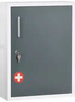 Kleankin Dulapior Medicamente Montare Perete 3 Nivele pentru Baie Bucătărie | Aosom Romania