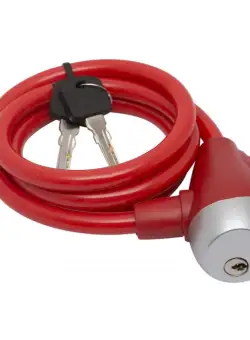 Lacat bicicleta10 mm x 120 cmrosu