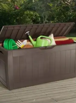 Lada depozitare maro Keter Hollywood 270 L