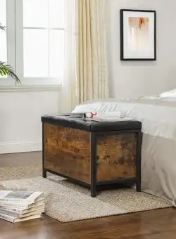 Lada Depozitare Vintage Maro Rustic, 80 Cm