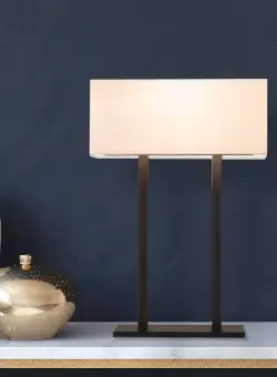 Lampa birou Salihini, 40 W, Alb/Negru, H 52 cm