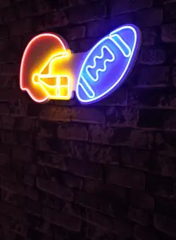 Lampa Neon Nfl Football Blue