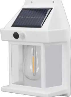 Lampa solara bec de perete LED cu senzor de miscare