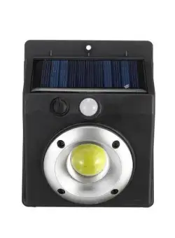 Lampa solara de perete cu LED COB si senzor de miscare
