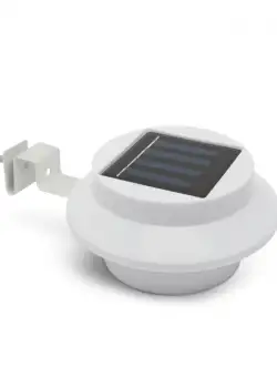 Lampa solara pt. stresini garduri cu 3 LED-uri, alb