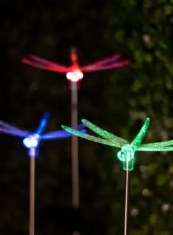 Lampa solara RGB LED - model libelula