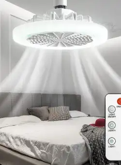 Lampa tavan LED cu ventilator si telecomanda, 30W