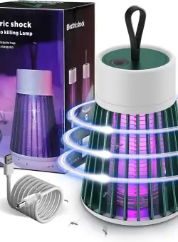 Lampa UV Anti-Insecte Portabila, 1.2W, Reincarcabila USB, 1200mAh, Curea Suspendare