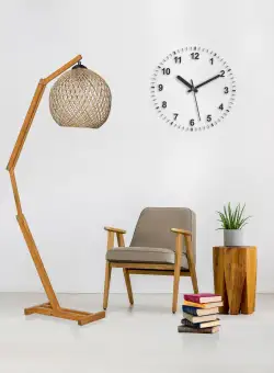 Lampadar Beehive JK, 60 W, Ecru/Maro, H 135 cm