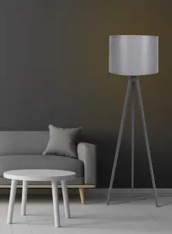 Lampadar Donald V1, 60 W, Gri, H 145 cm