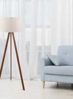 Lampadar Harper, Ecru