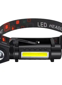 Lanterna Cap Led Reincarcabila MRG MKX212 , Detasabila, cu Magnet, XPE + COB C893